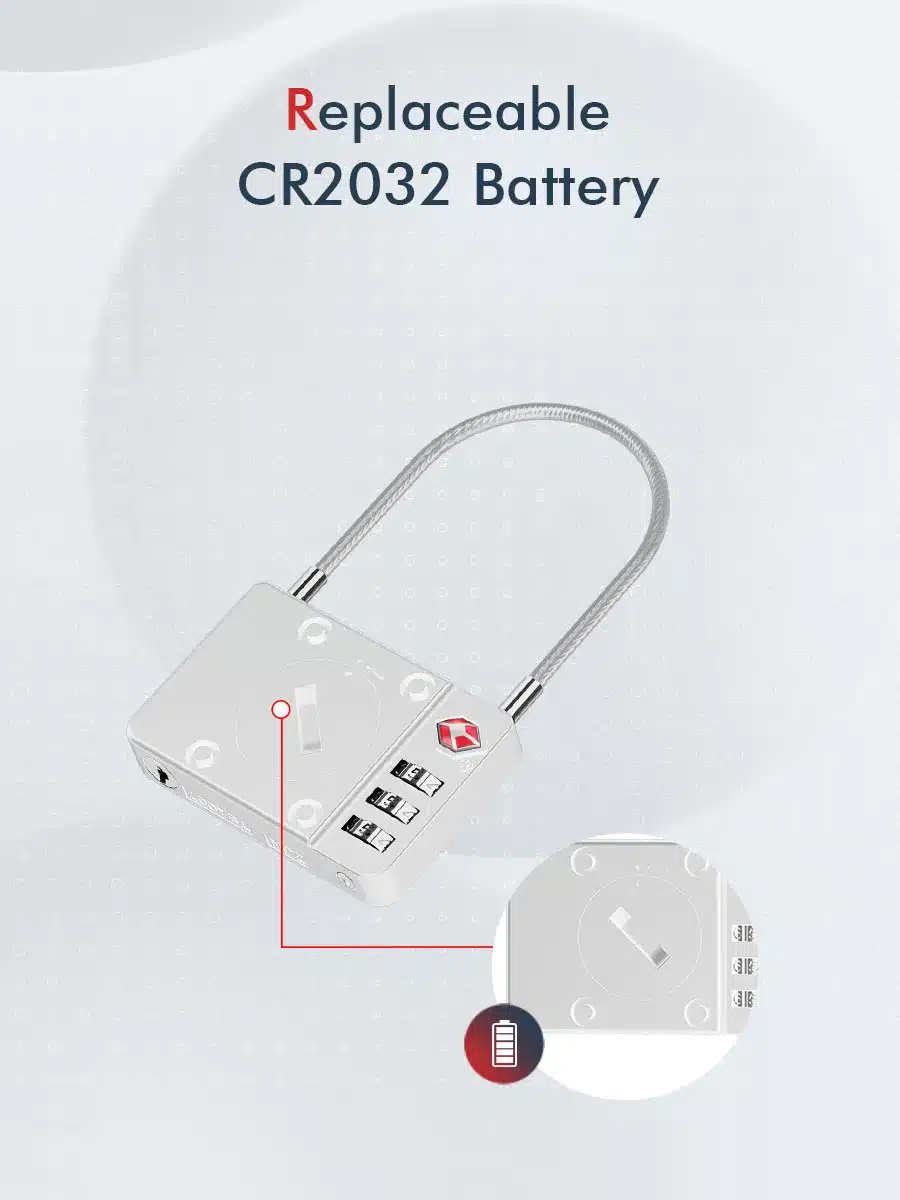 MiLi MiLock Smart Anti Loss TSA Certified Trackable Luggage Lock 2