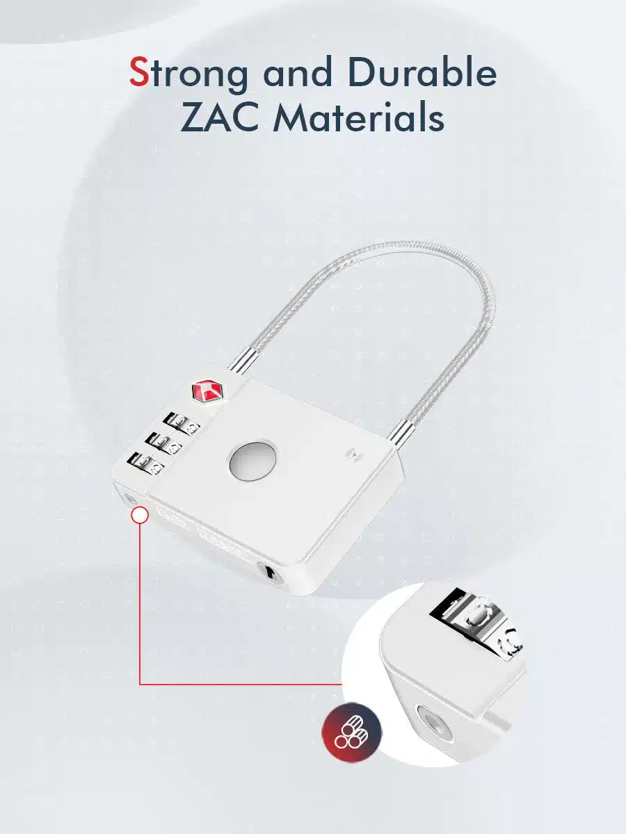 MiLi MiLock Smart Anti Loss TSA Certified Trackable Luggage Lock 3