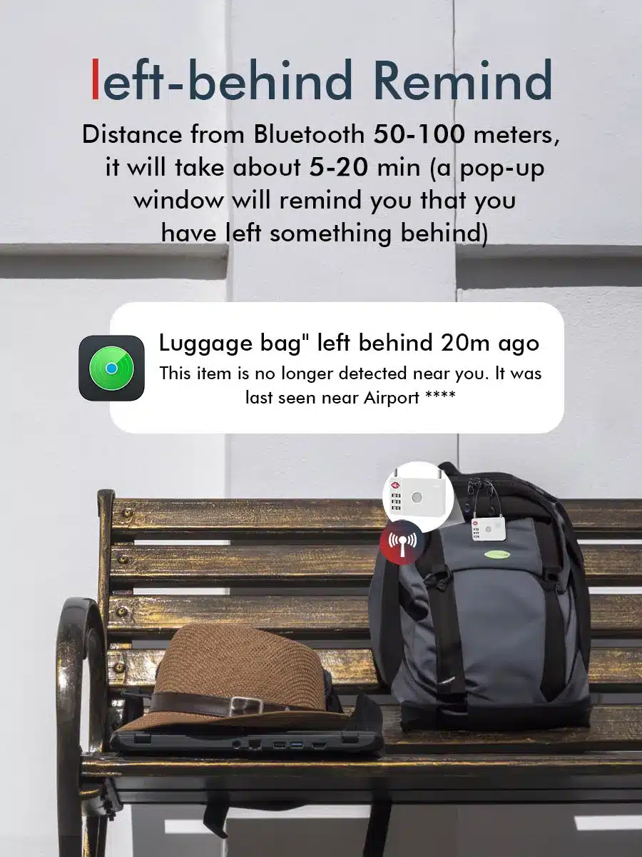 MiLi MiLock Smart Anti Loss TSA Certified Trackable Luggage Lock 4