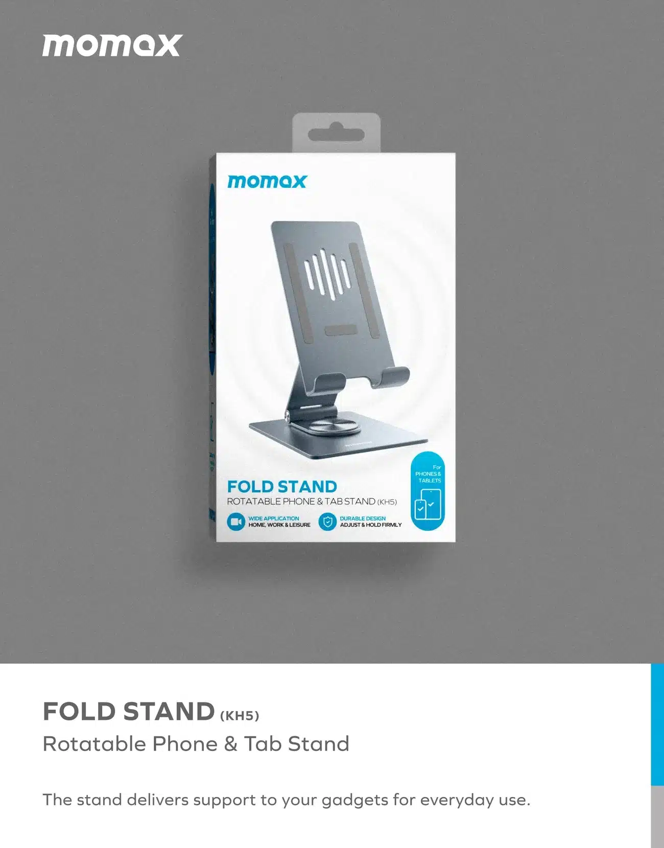 Momax KH5 Mobile Tablet Multi Purpose Rotating Stand 8