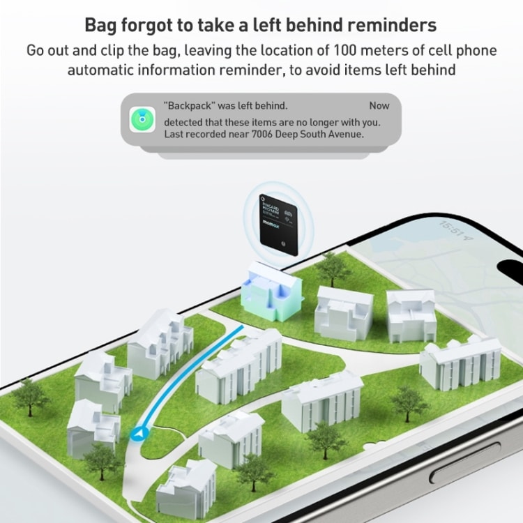 Momax PinCard Pro Mini Rechargeable Find My Tracker 1