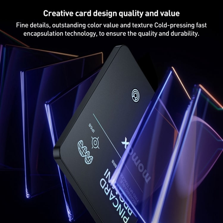 Momax PinCard Pro Mini Rechargeable Find My Tracker 2