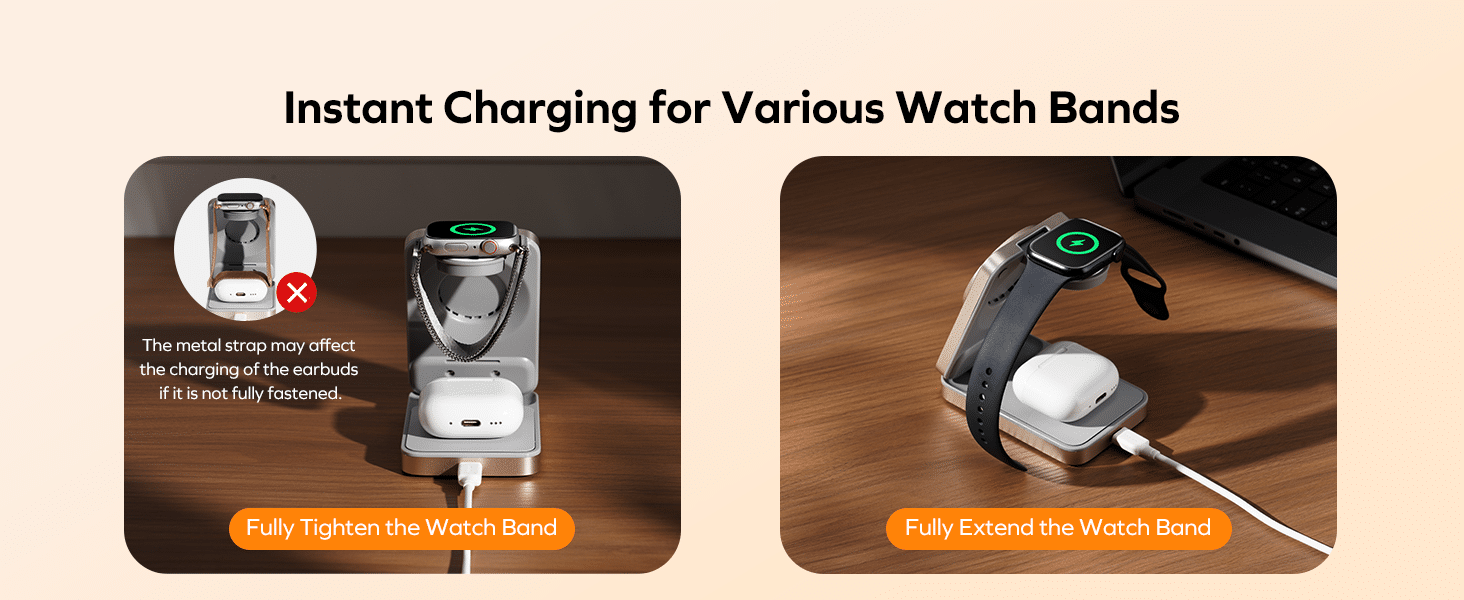 Momax UD36 1 Charge Q.Port 3 in 1 Foldable Magnetic Wireless Charging Stand 3