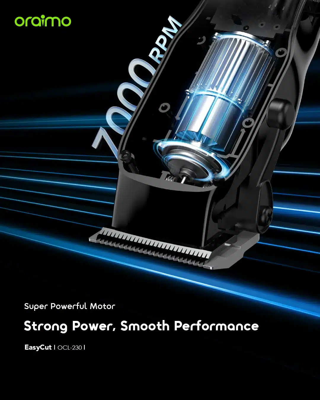 Oraimo EasyCut Super Powerful Adjustable Hair Clipper 4