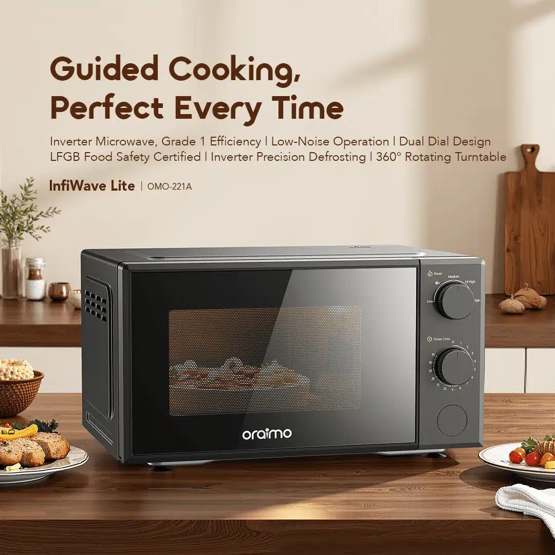 Oraimo InfiWave Lite 20L Low Noise Microwave Oven 6