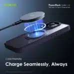 • **Oraimo PowerDock 15W Magnetic Wireless Charging Pad (OWH-1151)** is a sleek and powerful wireless charging solution designed for effortless everyday charging. Featuring strong magnetic alignment, up to 15W fast wireless charging, and broad compatibility with iPhone, TECNO, Infinix, Samsung, and other Qi-enabled devices, it delivers a convenient and reliable charging experience. Its premium stainless steel, glass, and aluminum alloy construction provides durability and elegance, while advanced safety protections ensure secure charging at all times. Complete with a 60W Type-C to Type-C cable, the PowerDock combines portability, performance, and convenience in a compact magnetic charging pad. • **15W Fast Wireless Charging** delivers efficient wireless power for compatible smartphones, reducing charging time and improving convenience. • **Strong Magnetic Alignment** automatically aligns supported devices for stable and efficient charging every time. • **Wide Device Compatibility** supports iPhone 12 series and newer, as well as wireless-charging-enabled TECNO, Infinix, Samsung, and other Qi-compatible devices. • **Premium Build Quality** combines stainless steel, glass, and aluminum alloy materials for durability and a refined appearance. • **Slim and Portable Design** makes it easy to carry in bags, backpacks, or pockets for charging on the go. • **Case-Friendly Charging** supports wireless charging through compatible phone cases without requiring removal. • **Advanced Temperature Control** keeps charging temperatures below 40°C for enhanced device protection and charging stability. • **9-Layer Safety Protection System** helps safeguard against overheating, overcharging, short circuits, and other charging risks. • **Strong Magnetic Suction** keeps supported devices securely attached during charging. • **Included 60W Type-C Cable** provides reliable power input with a convenient 1-meter charging cable included in the package. --- ## Specifications **Product Name:** Oraimo PowerDock 15W Magnetic Wireless Charging Pad **Model:** • OWH-1151 **Brand:** • Oraimo **Product Type:** • Magnetic Wireless Charging Pad **Color:** • Black **Input:** • 5.0V⎓3.0A • 9.0V⎓2.2A • 12.0V⎓1.67A **Wireless Output Power:** • 5W • 7.5W • 15W **Charging Technology:** • Magnetic Wireless Charging **Magnetic Function:** • Automatic Alignment • Strong Magnetic Suction **Material:** • Stainless Steel • Glass • Aluminum Alloy **Cable Included:** • 60W Type-C to Type-C Cable • Charge Only • Length: 1 Meter **Temperature Control:** • Maximum Charging Temperature Below 40°C **Safety Features:** • 9-Layer Protection System • Temperature Protection • Overcharge Protection • Overcurrent Protection • Short-Circuit Protection • Safe Charging Management **Case Compatibility:** • Supports Wireless-Charging-Compatible Cases • Recommended for Oraimo MagCase • Compatible with Apple MagSafe Cases **Compatible Devices:** **Apple:** • iPhone 12 Series and Later Models **TECNO:** • PHANTOM V Fold2 5G • CAMON 30S Pro • Other Wireless Charging Models **Infinix:** • NOTE 30 Pro • NOTE 30 VIP • NOTE 30 VIP Racing Edition • NOTE 40 • NOTE 40 Pro • NOTE 40 Pro+ 5G • NOTE 40S • NOTE 40 5G • Other Wireless Charging Models **Additional Compatibility:** • Samsung Wireless Charging Smartphones • Qi-Compatible Wireless Charging Devices --- ## Q&A **Q1: What is the maximum wireless charging output of the Oraimo PowerDock?** The PowerDock supports up to 15W fast wireless charging for compatible devices. **Q2: Does it support magnetic alignment?** Yes, it features strong magnetic alignment that automatically positions compatible devices for optimal charging. **Q3: Which iPhone models are compatible?** It supports iPhone 12 series and all newer iPhone models with magnetic wireless charging compatibility. **Q4: Can it charge TECNO and Infinix smartphones?** Yes, it supports various TECNO and Infinix models that feature wireless charging capabilities. **Q5: Does the charger work through a phone case?** Yes, it supports charging through compatible wireless charging cases. For optimal performance, Oraimo MagCase or Apple MagSafe-compatible cases are recommended. **Q6: What cable is included in the package?** A 1-meter 60W Type-C to Type-C charging cable is included. **Q7: Is the charger safe for long-term use?** Yes, it features 9 safety protections and intelligent temperature control for safe daily charging. **Q8: How hot does the charger get during operation?** The built-in temperature management system helps keep charging temperatures below 40°C. **Q9: Is the charging pad portable?** Yes, its slim and lightweight design makes it ideal for travel, office use, and everyday carrying. **Q10: Who is the Oraimo PowerDock best suited for?** It is ideal for users seeking convenient magnetic wireless charging with fast charging speeds, strong magnetic attachment, and broad device compatibility.