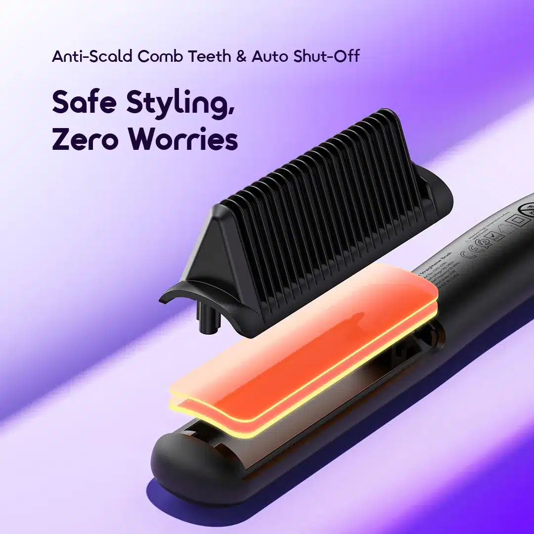Oraimo SleekWave Hair Straightener Brush 1