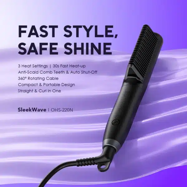Oraimo SleekWave Hair Straightener Brush