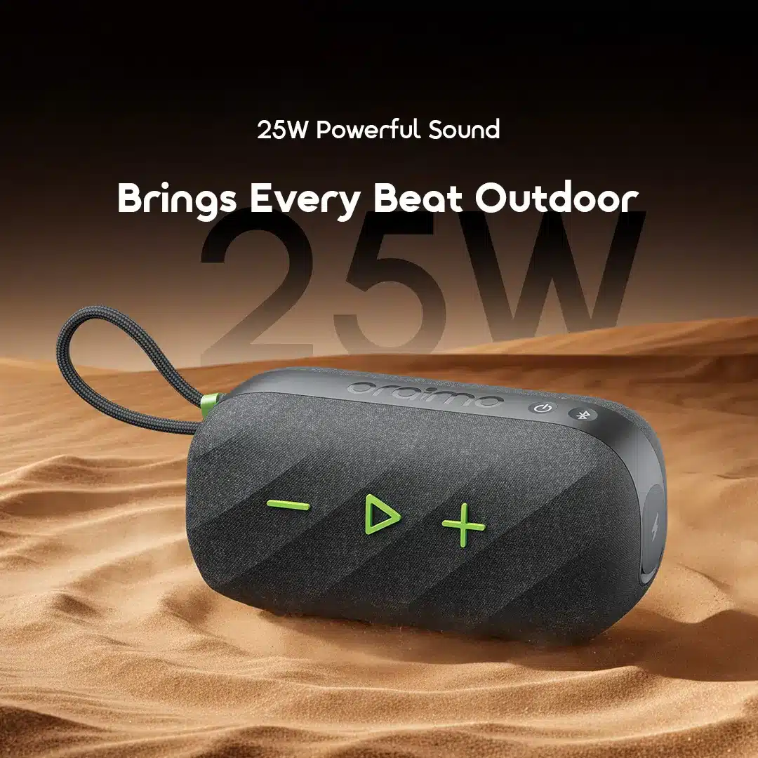 Oraimo SpaceBox Active 25W Portable Speaker with FM Radio Custom EQ 4
