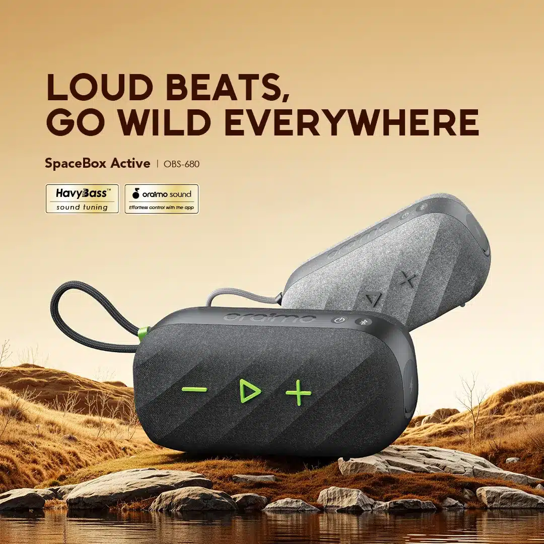 Oraimo SpaceBox Active 25W Portable Speaker with FM Radio Custom EQ 5