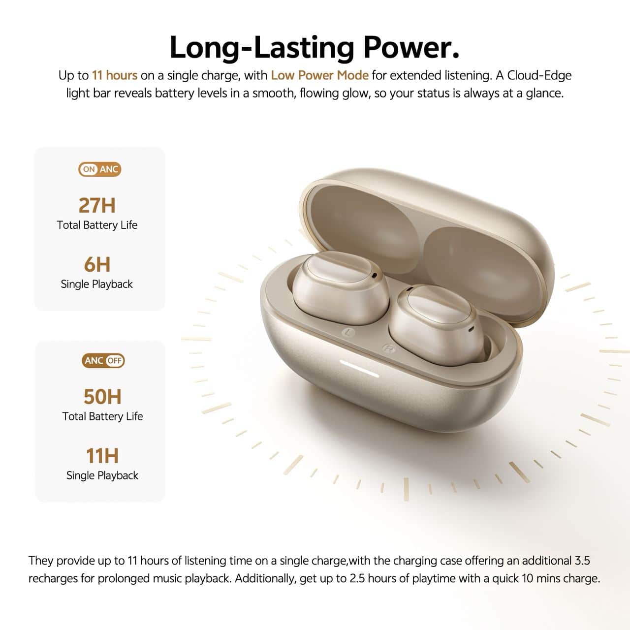 QCY A30 MeloBuds Adaptive ANC Earbuds 1