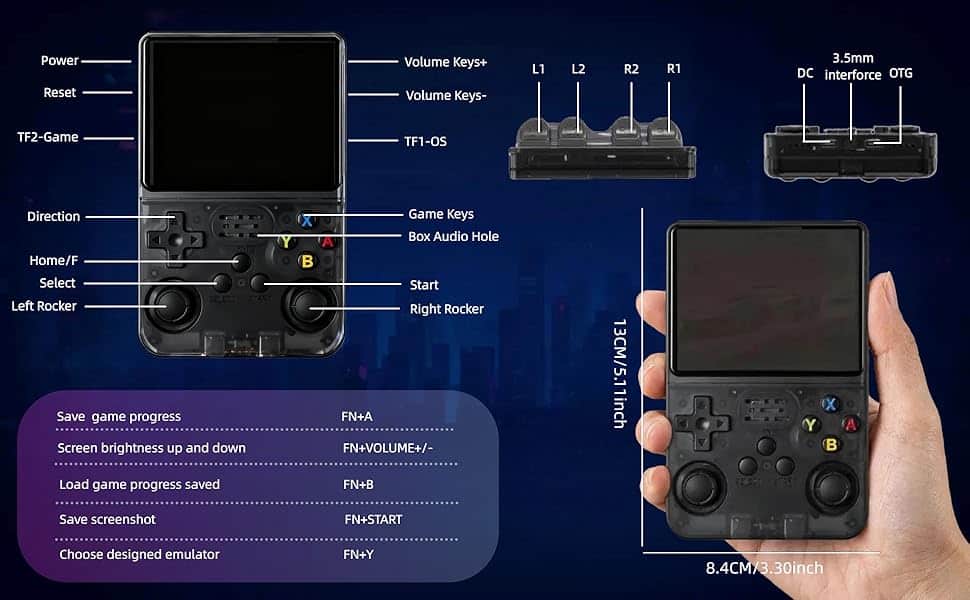 R36HD Handheld Game Console 4