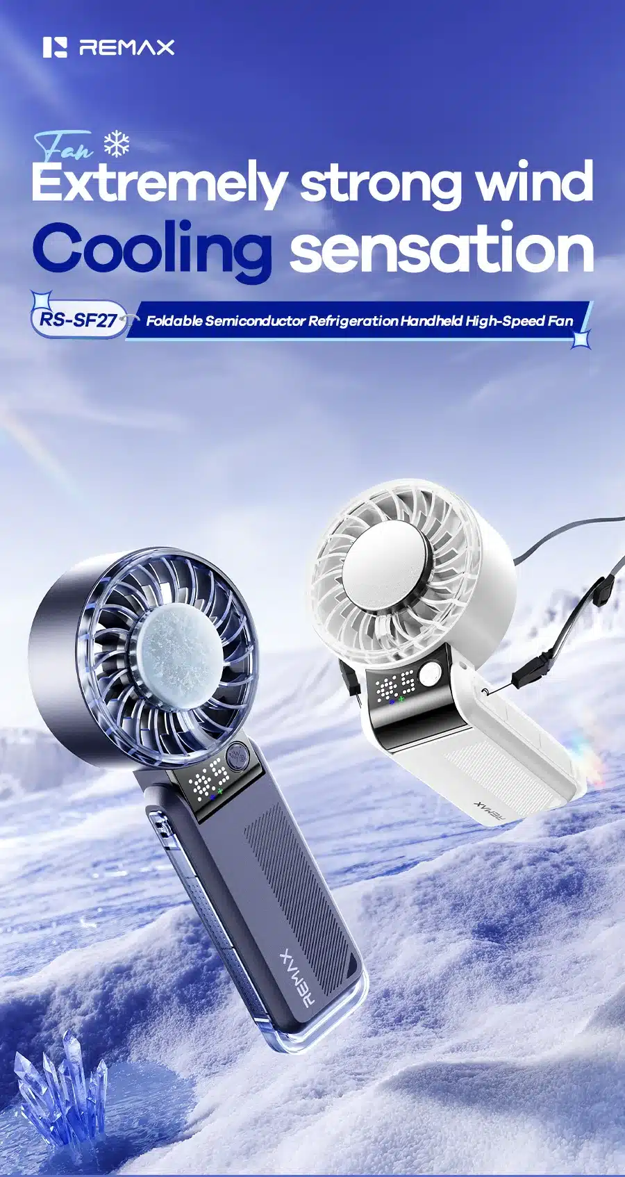 REMAX RS SF27 Foldable Handheld Fan 2