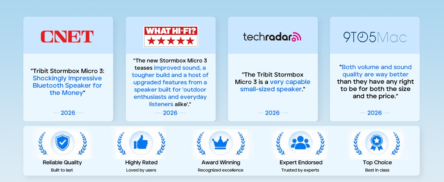 TRIBIT StormBox Micro 3 Portable Speaker 1
