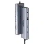 • **UGREEN CM498 (25043) 10-in-1 USB-C Hub** is a premium multifunction docking station designed to transform a single USB-C port into a complete workstation. Featuring dual HDMI outputs, VGA display support, high-speed USB connectivity, Gigabit Ethernet, SD/TF card readers, and 100W Power Delivery charging, the CM498 delivers exceptional versatility for professionals, content creators, students, and business users. Its aluminum alloy construction ensures durability and efficient heat dissipation, while plug-and-play compatibility makes it easy to connect with laptops, tablets, smartphones, and other USB-C devices. • **10-in-1 Expansion Design** provides multiple connectivity options for work, entertainment, and productivity. • **Dual HDMI and VGA Outputs** support multi-screen setups for enhanced multitasking and professional workflows. • **4K Ultra HD Display Support** delivers crystal-clear visuals with resolutions up to 4K@60Hz. • **High Refresh Rate Compatibility** supports 2K@120Hz, 1080P@240Hz, and other high-performance display modes. • **Multi-Monitor Productivity** allows external displays for presentations, content creation, and extended desktop environments. • **Gigabit Ethernet Port** provides stable and fast wired internet access with speeds up to 1000Mbps. • **100W Power Delivery Charging** supports fast charging for laptops, tablets, and compatible USB-C devices. • **High-Speed USB Connectivity** enables efficient file transfers and peripheral connections. • **Dual SD and TF Card Readers** offer quick access to photos, videos, and other storage media. • **iPhone 15 Series Compatibility** supports data transfer and external display projection for compatible devices. • **Plug-and-Play Operation** requires no additional drivers or software installation. • **Premium Aluminum Alloy Housing** improves durability while enhancing heat dissipation during intensive use. • **Wide Operating System Support** works seamlessly across Windows, macOS, Linux, Android, and iPadOS platforms. • **Compact Docking Solution** provides desktop-level connectivity in a portable design. --- ## **Specifications** ### **Product Name:** UGREEN CM498 10-in-1 USB-C Hub ### **Model:** • CM498 ### **SKU:** • 25043 ### **Brand:** • UGREEN --- ## **Port Configuration** ### **10-in-1 Connectivity Includes:** • 2 × HDMI Ports • 1 × VGA Port • Gigabit Ethernet Port • USB Ports • SD Card Reader • TF (MicroSD) Card Reader • USB-C Power Delivery Port ### **Connection Interface:** • USB Type-C --- ## **Display Output** ### **HDMI Resolution Support:** • Up to 4K @ 60Hz ### **High Refresh Rate Support:** • 4K @ 60Hz • 2K @ 120Hz • 1080P @ 240Hz ### **Video Features:** • Dual HDMI Output • VGA Output • Multi-Screen Expansion • External Display Projection • Extended Desktop Support ### **Suitable Applications:** • Office Presentations • Video Editing • Content Creation • Entertainment • Gaming --- ## **Network Connectivity** ### **Ethernet Port:** • RJ45 Gigabit LAN ### **Network Speed:** • Up to 1000Mbps ### **Benefits:** • Stable Internet Connection • Faster Downloads • Reduced Latency • Reliable Video Conferencing --- ## **Charging** ### **Power Delivery Standard:** • USB-C PD Fast Charging ### **Maximum Power Input:** • Up to 100W ### **Features:** • Laptop Charging • Tablet Charging • Continuous Device Power Supply --- ## **Data Transfer** ### **USB Connectivity:** • Multiple USB Expansion Ports ### **Functions:** • Peripheral Connectivity • High-Speed Data Transfer • External Storage Support ### **Compatible Devices:** • Keyboard • Mouse • USB Flash Drive • External Storage Devices • Printers --- ## **Memory Card Support** ### **Card Reader Slots:** • SD Card Slot • TF (MicroSD) Card Slot ### **Benefits:** • Quick Media Access • Easy Photo Transfer • Video Backup Support --- ## **Design & Build** ### **Housing Material:** • Aluminum Alloy ### **Advantages:** • Efficient Heat Dissipation • Enhanced Durability • Premium Appearance • Lightweight Construction ### **Cable Length:** • 20 cm Integrated Cable --- ## **Compatibility** ### **Operating Systems:** • Windows • macOS • Linux • Android • iPadOS ### **Compatible Devices:** • USB-C Laptops • MacBooks • Windows Ultrabooks • Android Tablets • iPad Models with USB-C • iPhone 15 Series • Other USB-C Devices --- ## **Package Contents** • 1 × UGREEN CM498 10-in-1 USB-C Hub • 1 × Integrated 20cm USB-C Cable • Retail Packaging --- ## **Features** • 10-in-1 USB-C Docking Station • Dual HDMI Outputs • VGA Display Output • 4K@60Hz Video Support • High Refresh Rate Compatibility • Gigabit Ethernet Connection • 100W Power Delivery Charging • SD & TF Card Readers • Multi-Screen Expansion • Plug-and-Play Operation • Aluminum Alloy Construction • iPhone 15 Projection Support • Wide OS Compatibility • Compact and Portable Design --- ## **Q&A** ### **Q1: How many ports does the UGREEN CM498 provide?** • The hub features a comprehensive 10-in-1 design with display, networking, charging, USB, and card reader functions. ### **Q2: Does the hub support 4K displays?** • Yes, it supports HDMI output resolutions up to 4K at 60Hz. ### **Q3: Can I connect multiple monitors?** • Yes, the hub features dual HDMI ports and a VGA port for multi-display setups. ### **Q4: Does it support high refresh rates?** • Yes, it supports display modes including 2K@120Hz and 1080P@240Hz on compatible devices and displays. ### **Q5: What is the maximum charging power supported?** • The USB-C Power Delivery port supports charging up to 100W. ### **Q6: Does it include wired internet connectivity?** • Yes, the built-in Gigabit Ethernet port supports network speeds up to 1000Mbps. ### **Q7: Can I use SD and TF cards with the hub?** • Yes, the hub includes dedicated SD and TF card reader slots for convenient media access. ### **Q8: Is driver installation required?** • No, the hub supports plug-and-play functionality across supported operating systems. ### **Q9: Is the hub compatible with iPhone 15 models?** • Yes, it supports compatible iPhone 15 series devices for data transfer and display projection. ### **Q10: What material is used for the hub's construction?** • The CM498 features a premium aluminum alloy housing that improves durability and heat dissipation.