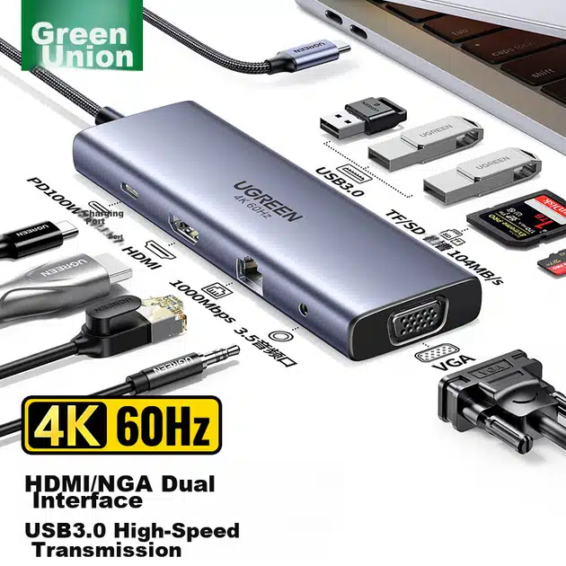 UGREEN CM498 25049 10 in 1 USB C Hub