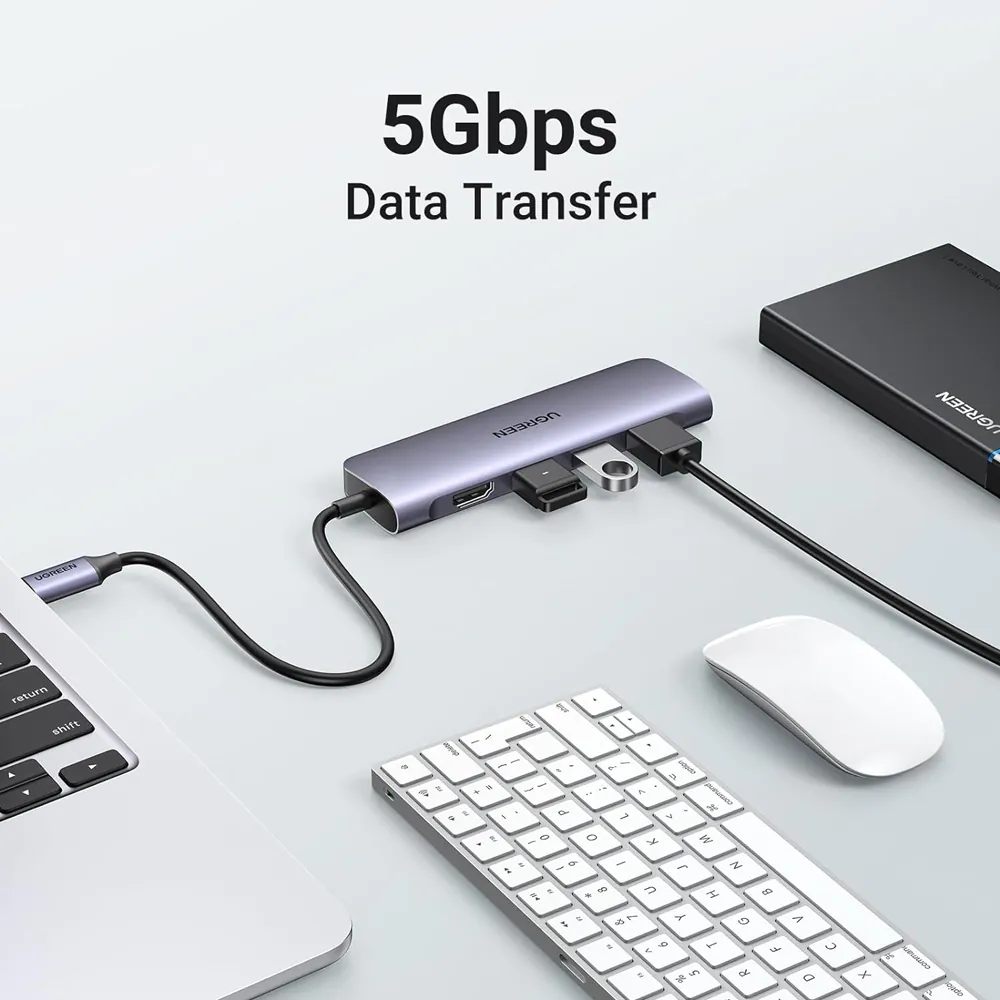 UGREEN CM511 20959 6 in 1 USB C to USB Hubs