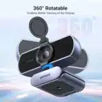 UGREEN CM717 (25442) 2K Webcam Key Features Full HD 2K Resolution Captures video in 2K@30FPS, delivering sharp, clear, and vibrant images. 4 MP CMOS sensor enhances detail and low-light performance for a more realistic video experience. Integrated Dual Noise-Canceling Microphones Built-in 2 noise-reducing microphones provide clear voice pickup from up to 3 meters. Eliminates background noise for smooth and natural-sounding conversations. Auto-Focus & 80° Field of View (FOV) Smart autofocus ensures consistently sharp images without manual adjustments. Auto light adjustment adapts to different lighting conditions for optimal image quality. 80° wide-angle lens captures more content while keeping a natural and balanced view. Privacy Cover & Flexible Mounting Built-in privacy cover ensures security and peace of mind when the webcam is not in use. Easily mounts on monitors, laptops, TVs, or tripods, and features 360° rotation for the perfect viewing angle. Plug & Play Compatibility No drivers required—simply plug into a USB port and start using immediately. Compatible with Windows, macOS, Linux, and major video conferencing platforms like Zoom, Skype, FaceTime, Google Meet, Microsoft Teams, and more. Specifications Model: UGREEN CM717 sku: 25442 Resolution: 2K Full HD (2560 × 1440) @ 30FPS Sensor: 4 MP CMOS Microphone: Dual noise-canceling mics Field of View (FOV): 80° Auto-Focus: Yes Light Adjustment: Yes Privacy Cover: Yes Connection Type: USB Plug & Play Compatibility: Windows, macOS, Linux Mounting Options: Monitor, laptop, TV, tripod (360° rotation)