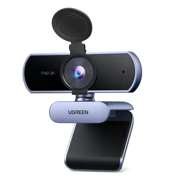 UGREEN CM717 (25442) 2K Webcam Key Features Full HD 2K Resolution Captures video in 2K@30FPS, delivering sharp, clear, and vibrant images. 4 MP CMOS sensor enhances detail and low-light performance for a more realistic video experience. Integrated Dual Noise-Canceling Microphones Built-in 2 noise-reducing microphones provide clear voice pickup from up to 3 meters. Eliminates background noise for smooth and natural-sounding conversations. Auto-Focus & 80° Field of View (FOV) Smart autofocus ensures consistently sharp images without manual adjustments. Auto light adjustment adapts to different lighting conditions for optimal image quality. 80° wide-angle lens captures more content while keeping a natural and balanced view. Privacy Cover & Flexible Mounting Built-in privacy cover ensures security and peace of mind when the webcam is not in use. Easily mounts on monitors, laptops, TVs, or tripods, and features 360° rotation for the perfect viewing angle. Plug & Play Compatibility No drivers required—simply plug into a USB port and start using immediately. Compatible with Windows, macOS, Linux, and major video conferencing platforms like Zoom, Skype, FaceTime, Google Meet, Microsoft Teams, and more. Specifications Model: UGREEN CM717 sku: 25442 Resolution: 2K Full HD (2560 × 1440) @ 30FPS Sensor: 4 MP CMOS Microphone: Dual noise-canceling mics Field of View (FOV): 80° Auto-Focus: Yes Light Adjustment: Yes Privacy Cover: Yes Connection Type: USB Plug & Play Compatibility: Windows, macOS, Linux Mounting Options: Monitor, laptop, TV, tripod (360° rotation)