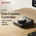 Ulanzi D100H Dial Creative Controller I003 What Creators Say Custom Controls, Ready-Made Presets Fully customizable RGB keypad and dial, compatible with leading editing and design software, helps you to build your workflow, your way. - Video Editing - Photo Editing & Color Grading *Presets are for reference only. You can customize the layout as needed. High-Precision Dial, Feel Every Move - Immersive Haptic Feedback The stepless rotating dial and high-bandwidth linear motor gives you tactile control. Every adjustment feels precise and intuitive. - Default Presets in Standalone Mode: Previous, Play/Pause, Next, Knob, Paste, Copy, Undo, Redo *Standalone Mode allows the device to operate with default presets without launching the APP. Presets can be customized based on your needs. Left & Right, Control in Your Hand The customizable gesture system lets you switch seamlessly between left & right hand use. The symmetrical dial and button allows you to easily edit and create in one hand. *Compatible Operating Systems Windows: Windows 10 or later macOS: macOS 11 or later (Intel-based Macs only) macOS 10.13 or later (Apple silicon Macs only) *If your computer does not have built-in Bluetooth, we recommend using a Bluetooth 5.0 (or higher) adapter. Please contact our customer service for further compatibility information. Wireless Connection, Your Sidekick for a Clean Desk Supports Bluetooth 5.0, compatible with multiple operating systems, no cable clutter, no hassle. Seamless switch up to three computers. *Built-in Bluetooth switch button on the bottom allows pairing with up to three computers. 60-Day Battery, Endless Inspiration 1000mAh battery gives you long-lasting performance - 2-month runtime on one charge. Dial & RGB Keypad, Your Creative Sidekick Versatile combination of the Dial and D200H unlocks more functions, maps more shortcuts. Efficiency is at your fingertips with just one keypad and dial. - Intuitive Controls: Enjoy smooth and efficient workflow. - Redefine Your Color Grading: Delivers a major boost in editing efficiency. Ulanzi Studio Workshop Get a variety of plugins, preset files, and companion software for free, ready to use. Continuously developed to empower your content creation and post-production. - Video Tutorials: Step-by-step guidance on basic operations and key features. - Ulanzi Developer: Access resources, share your original content, and join open-source project. - Customer Support Assistant: Provides step-by-step guides and solutions for common issues. Ulanzi Studio Intelligent RGB Systems One dial is all it takes to connect to the lighting ecosystem, allowing you to adjust the lighting, simple and fast. Pair with Ulanzi Connect to control K6500, Ulanzi photography lights, and Philips Hue smart lights. - Compatible Devices: K6500, VL-200Bi, VL-120C, VL-120Bi, EC65, AL60, AL120 and other Ulanzi photography lights, Philips Hue smart lights (Bluetooth control required), Nanoleaf, and Govee smart lights. *Package includes D100H only. Other products are sold separately. Specifications Brand: Ulanzi Model: D100H Materials: ABS+PC Housing, Aluminum Alloy Knob, Silicone Anti-Slip Pad Dimensions: 96.5*84*35.5 mm / 3.8*3.31*1.4in Net Weight: Approx. 265g / 9.35oz Gross Weight: Approx. 420g / 14.82oz Pairing: Bluetooth Only Bluetooth Specs: BLE 5.0, Transmission Distance ≥10m Motor Type: Linear Motor (low-power processor) Battery: 3.7V 1000mAh Polymer Lithium Battery Power: 400mA (MAX) Charging: Type-C, 5V⎓2A Battery Life: Approx. 2.5 hours (continuous dial rotation); up to 60 days standby Charging Time: Approx. 2.5 hours (0–100%)