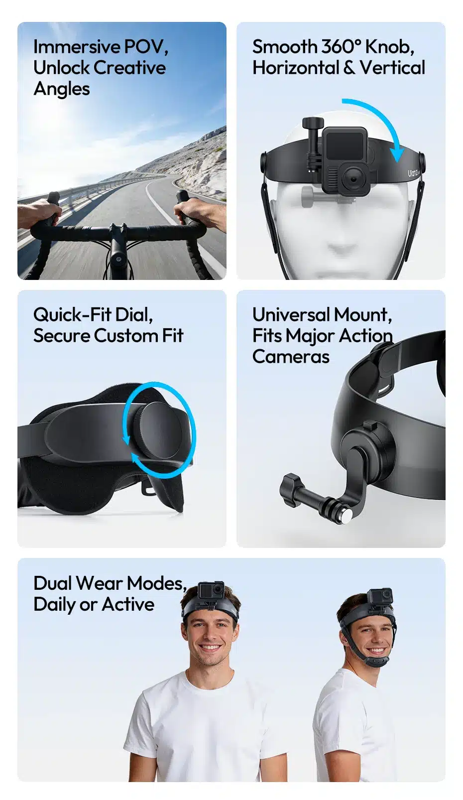 Ulanzi HERO 01 Head Strap Mount 4