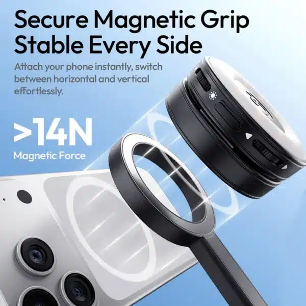 Ulanzi SK-21 Auto-Open Magnetic Selfie Stick Tripod Auto Open & Close, Effortlessly Smooth No buttons to press, tap the ground to deploy. No bending needed, lift to retract instantly. This auto-open tripod maximizes your efficiency. Secure Magnetic Grip, Stable Every Side Attach your phone instantly, switch between horizontal and vertical effortlessly. The magnetic back seamlessly holds accessories, unlocking endless creative options. - Magnetic Force: >14N - Includes Magnetic Adapter Ring, using the included magnetic adapter ring for non-magnetic phones. *Textured side grips phones; smooth back holds accessories only. Extends Up to 1.8m, Perfect Full-Length Shots Extend the 8-section pole to effortlessly frame everyone, from group shots to full-length portraits. - Extended Height (Selfie Stick Mode): 178cm/70.08in - Extended Height (Tripod Mode): 180cm/70.87in Four-Legged Stability Features an advanced four-leg base for superior stability that prevents falls, giving you peace of mind during any shoot. - Safe Load Capacity: 800g Wireless Remote, Shine Solo Featuring a detachable wireless remote with 10m range, take full command of your vlogs and selfies. Travel Light, Pack Easy A compact design confidently handles daily shooting and a magnetic base securely locks to prevent accidental opening. - Weight: Approx. 380g/13.4oz - Folded Length: Approx. 30cm/11.8in - Magnetic Base: Auto-locks to prevent accidental release Specifications Brand: Ulanzi Model: SK-21 Material: Aluminum Alloy + ABS Folded Size: 29.5*51*3.8cm (±0.5cm) / 11.61*20.08*1.5in (±0.2in) Extended Height (Tripod Mode): 180cm (±2cm) / 70.87in (±0.79in) Extended Height (Selfie Stick Mode): 178cm / 70.08in Weight: 380g (±20g) / 13.4oz (±0.71oz) Safe Load Capacity: 800g / 28.1oz Wireless Remote Range: 10m / 33ft