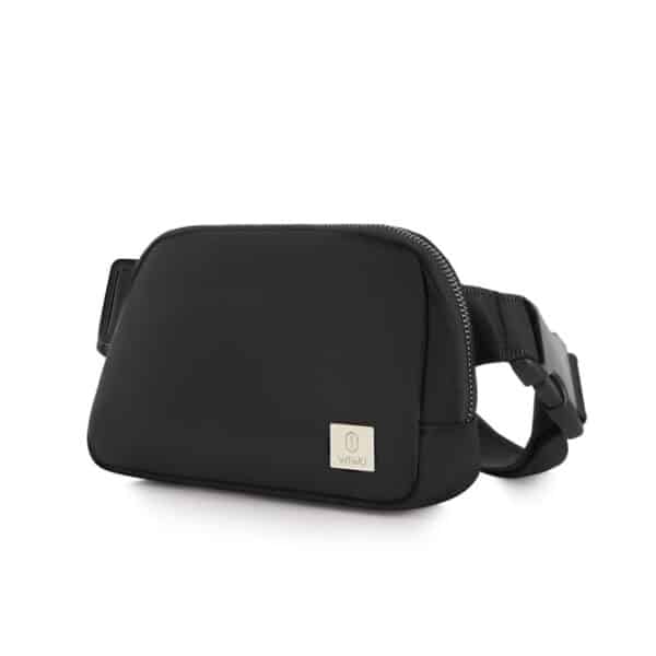 WiWU Lulu Crossbody Bag - Premium Nylon Version *Brand WiWU *Style Fashion&Casual *Model Lulu crossbody bag *Material Type Waterproof Nylon *Color Black *Size 21x13.5x5.5cm *Features *Material: waterproof nylon *Multiple pocket for accessories *Net weight 260g *Unit Size: 21x13.5x5.5cm