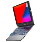 • **WiWU Waltz Rotating Keyboard** is a premium 360° rotating keyboard case designed to transform your iPad into a powerful laptop-like workstation. Combining a durable protective shell with a high-performance wireless keyboard and precision trackpad, this keyboard case enhances productivity, creativity, and convenience for work, study, and entertainment. With its rotating hinge design, illuminated typing experience, smart auto sleep/wake function, and Apple Pencil holder, the WiWU Waltz Rotating Keyboard offers full-device protection and a seamless user experience for modern iPad users. • **360° Rotating Hinge Design** allows full rotation of the iPad, enabling flexible switching between laptop mode, tablet mode, presentation mode, and viewing mode for maximum usability. • **Full Protective Hard Shell Case** is built with durable ABS + PC material to provide 360° protection against scratches, bumps, and accidental drops. • **Laptop-Like Typing Experience** features a responsive keyboard with laser-etched keys and a full row of iPadOS shortcut functions for fast and efficient productivity. • **Illuminated Backlit Keys** enable comfortable typing in low-light environments, improving usability during night work or travel. • **Precision Multi-Gesture Trackpad** allows smooth navigation with advanced gesture controls for editing documents, browsing apps, and managing presentations efficiently. • **Smart Auto Sleep/Wake Function** automatically activates or sleeps your iPad when opening or closing the case, helping conserve battery life. • **Apple Pencil Holder Integration** provides a secure storage space for the Apple Pencil, preventing loss and ensuring easy access during use. • **Sturdy Keyboard Base Construction** ensures stability during typing, reducing movement and improving overall comfort for extended use. • **Portable Lightweight Design** makes it easy to carry while maintaining strong protection and full functionality for mobile productivity. • **Ideal for Work & Study** supports productivity tasks such as typing documents, attending online classes, editing files, and creating presentations. --- ## Specifications **Product Name:** WiWU Waltz Rotating Keyboard **Brand:** • WiWU **Product Type:** • Rotating Keyboard Case for iPad **Material:** • ABS + PC Hard Shell • High-quality keyboard components **Key Features:** • 360° rotating hinge • Backlit illuminated keyboard • Precision multi-gesture trackpad • Auto sleep/wake function • Apple Pencil holder • Full protective case design • iPadOS shortcut keys • Laptop-style productivity mode **Protection:** • 360° full device protection • Shock-resistant hard shell • Scratch and bump resistance **Compatibility:** • Compatible with supported iPad models (varies by version) **Modes:** • Laptop mode • Tablet mode • Viewing mode • Presentation mode **Applications:** • Office work • Online learning • Content creation • Document editing • Entertainment • Travel productivity --- ## Q&A **Q1: What makes the WiWU Waltz Rotating Keyboard different from normal keyboard cases?** A: It features a 360° rotating hinge, allowing multiple usage modes including laptop, tablet, and presentation modes. **Q2: Does it include a trackpad?** A: Yes, it has a precision multi-gesture trackpad for smooth navigation and productivity control. **Q3: Is the keyboard backlit?** A: Yes, it includes illuminated keys for comfortable typing in low-light conditions. **Q4: Does it protect the iPad fully?** A: Yes, the ABS + PC hard shell provides full 360° protection against scratches, bumps, and drops. **Q5: Does it support Apple Pencil?** A: Yes, it includes a dedicated Apple Pencil holder for secure storage. **Q6: Does it have auto sleep/wake support?** A: Yes, it automatically wakes or sleeps the iPad when the case is opened or closed. **Q7: Is it suitable for students and office work?** A: Yes, it is designed for productivity tasks such as typing, studying, presentations, and document editing. **Q8: Can it be used in multiple modes?** A: Yes, it supports laptop mode, tablet mode, viewing mode, and presentation mode. **Q9: Is it portable?** A: Yes, despite its full functionality, it is lightweight and easy to carry. **Q10: What is the main advantage of this keyboard case?** A: Its combination of 360° rotation, backlit keyboard, precision trackpad, and full protection makes it a complete productivity solution for iPad users.