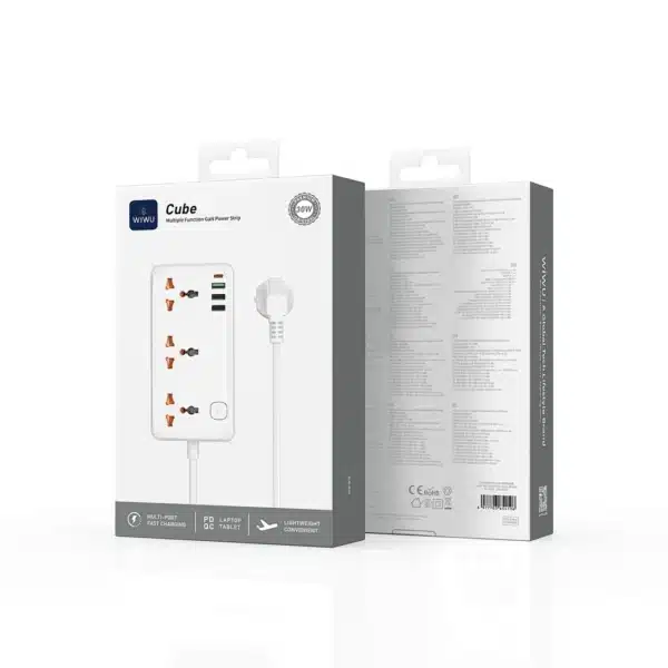 WiWU Wi-S005 30W Cube Multiple Function GaN Power Strip