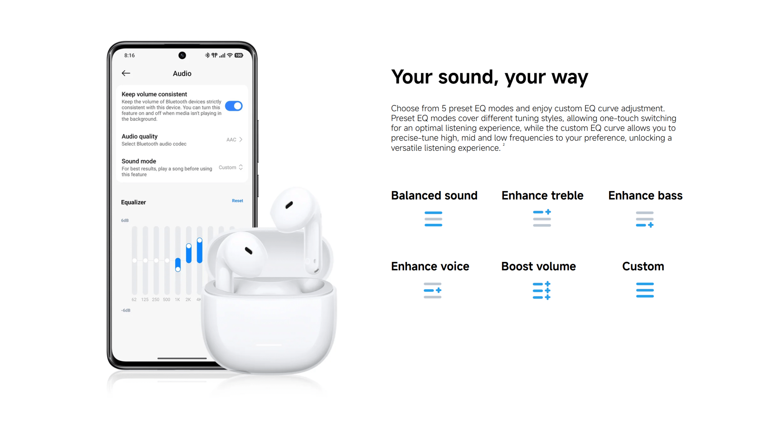 Xiaomi REDMI Buds 8 Active Semi in ear design Earbuds 1 scaled