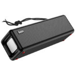 • **Hoco HC3 Bounce Wireless Speaker** is a compact yet powerful portable Bluetooth speaker designed to deliver immersive stereo sound with multiple playback options for everyday entertainment. Equipped with dual 52mm speaker drivers, Bluetooth 5.0 connectivity, and a 2400mAh rechargeable battery, it provides stable wireless performance and long-lasting playback for music, calls, and FM radio. With support for TF card, USB, AUX, and FM modes, the HC3 Bounce is a versatile all-in-one speaker built for home use, travel, outdoor activities, and casual gatherings. • **Bluetooth 5.0 Stable Connectivity** ensures fast pairing, strong signal transmission, and reduced latency for smooth wireless audio streaming with smartphones, tablets, and other devices. • **Dual 52mm High-Performance Drivers** deliver balanced stereo sound with enhanced bass, clear vocals, and a more immersive listening experience for music and calls. • **5W + 5W Dual Speaker Output** provides a total 10W sound system that enhances loudness and clarity, suitable for both indoor and outdoor use. • **2400mAh Built-in Battery** offers reliable portable power, supporting up to 6 hours of continuous music or call usage on a single charge. • **Multi-Playback Mode Support** includes Bluetooth, TF card, USB drive, AUX input, and FM radio, giving users multiple ways to enjoy audio content without relying solely on wireless connection. • **Fast Charging Support with 3-Hour Recharge Time** ensures quick power restoration so the speaker is ready for extended use in a short time. • **High-Quality JL Chipset Integration** improves audio decoding efficiency, connection stability, and overall performance optimization. • **Portable and Durable Design** with a compact form factor makes it easy to carry, while its sturdy build ensures long-term durability for daily use. • **Clear Hands-Free Calling Function** enables convenient voice calls with stable Bluetooth connection and built-in microphone support. --- ## Specifications **Product Name:** Hoco HC3 Bounce Wireless Speaker **Model:** • HC3 Bounce **Bluetooth Version:** • Bluetooth 5.0 • Chipset: JL **Dimensions:** • 194.4 × 81 × 82 mm **Weight:** • 598g **Battery:** • Capacity: 2400mAh • Charging Time: ~3 hours **Playback Time:** • Up to 6 hours (music/calls) **Speaker Units:** • Dual 52mm drivers **Output Power:** • 5W × 2 (Total 10W) **Supported Modes:** • Bluetooth • TF Card • USB Playback • AUX Input • FM Radio **Functions:** • Wireless music playback • Hands-free calling • Multi-mode audio support • Portable outdoor speaker usage • FM radio listening **Build Quality:** • Durable portable design • Compact body structure • Easy-to-carry form factor --- ## Q&A **Q1: How long does the battery last on the Hoco HC3 Bounce?** A: It provides up to 6 hours of continuous music or call usage. **Q2: Does it support FM radio?** A: Yes, it has built-in FM radio support along with other playback modes. **Q3: Can I use it without Bluetooth?** A: Yes, it supports TF card, USB, AUX, and FM modes without Bluetooth. **Q4: How many speakers does it have?** A: It features dual 52mm speaker drivers for stereo sound. **Q5: Is it suitable for outdoor use?** A: Yes, its portable design and 10W output make it suitable for outdoor activities. **Q6: How long does it take to charge?** A: It takes approximately 3 hours for a full charge. **Q7: Can I use it for phone calls?** A: Yes, it supports hands-free calling via Bluetooth. **Q8: What Bluetooth version does it use?** A: It uses Bluetooth 5.0 for stable connectivity. **Q9: Does it support USB music playback?** A: Yes, it supports USB flash drive playback. **Q10: Is it heavy to carry?** A: No, at 598g it is portable and easy to carry for daily use.