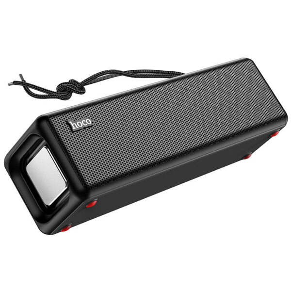 • **Hoco HC3 Bounce Wireless Speaker** is a compact yet powerful portable Bluetooth speaker designed to deliver immersive stereo sound with multiple playback options for everyday entertainment. Equipped with dual 52mm speaker drivers, Bluetooth 5.0 connectivity, and a 2400mAh rechargeable battery, it provides stable wireless performance and long-lasting playback for music, calls, and FM radio. With support for TF card, USB, AUX, and FM modes, the HC3 Bounce is a versatile all-in-one speaker built for home use, travel, outdoor activities, and casual gatherings. • **Bluetooth 5.0 Stable Connectivity** ensures fast pairing, strong signal transmission, and reduced latency for smooth wireless audio streaming with smartphones, tablets, and other devices. • **Dual 52mm High-Performance Drivers** deliver balanced stereo sound with enhanced bass, clear vocals, and a more immersive listening experience for music and calls. • **5W + 5W Dual Speaker Output** provides a total 10W sound system that enhances loudness and clarity, suitable for both indoor and outdoor use. • **2400mAh Built-in Battery** offers reliable portable power, supporting up to 6 hours of continuous music or call usage on a single charge. • **Multi-Playback Mode Support** includes Bluetooth, TF card, USB drive, AUX input, and FM radio, giving users multiple ways to enjoy audio content without relying solely on wireless connection. • **Fast Charging Support with 3-Hour Recharge Time** ensures quick power restoration so the speaker is ready for extended use in a short time. • **High-Quality JL Chipset Integration** improves audio decoding efficiency, connection stability, and overall performance optimization. • **Portable and Durable Design** with a compact form factor makes it easy to carry, while its sturdy build ensures long-term durability for daily use. • **Clear Hands-Free Calling Function** enables convenient voice calls with stable Bluetooth connection and built-in microphone support. --- ## Specifications **Product Name:** Hoco HC3 Bounce Wireless Speaker **Model:** • HC3 Bounce **Bluetooth Version:** • Bluetooth 5.0 • Chipset: JL **Dimensions:** • 194.4 × 81 × 82 mm **Weight:** • 598g **Battery:** • Capacity: 2400mAh • Charging Time: ~3 hours **Playback Time:** • Up to 6 hours (music/calls) **Speaker Units:** • Dual 52mm drivers **Output Power:** • 5W × 2 (Total 10W) **Supported Modes:** • Bluetooth • TF Card • USB Playback • AUX Input • FM Radio **Functions:** • Wireless music playback • Hands-free calling • Multi-mode audio support • Portable outdoor speaker usage • FM radio listening **Build Quality:** • Durable portable design • Compact body structure • Easy-to-carry form factor --- ## Q&A **Q1: How long does the battery last on the Hoco HC3 Bounce?** A: It provides up to 6 hours of continuous music or call usage. **Q2: Does it support FM radio?** A: Yes, it has built-in FM radio support along with other playback modes. **Q3: Can I use it without Bluetooth?** A: Yes, it supports TF card, USB, AUX, and FM modes without Bluetooth. **Q4: How many speakers does it have?** A: It features dual 52mm speaker drivers for stereo sound. **Q5: Is it suitable for outdoor use?** A: Yes, its portable design and 10W output make it suitable for outdoor activities. **Q6: How long does it take to charge?** A: It takes approximately 3 hours for a full charge. **Q7: Can I use it for phone calls?** A: Yes, it supports hands-free calling via Bluetooth. **Q8: What Bluetooth version does it use?** A: It uses Bluetooth 5.0 for stable connectivity. **Q9: Does it support USB music playback?** A: Yes, it supports USB flash drive playback. **Q10: Is it heavy to carry?** A: No, at 598g it is portable and easy to carry for daily use.