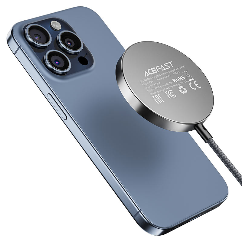 ACEFAST E24 Qi2 Desktop Magnetic Wireless Charger with Cable 5