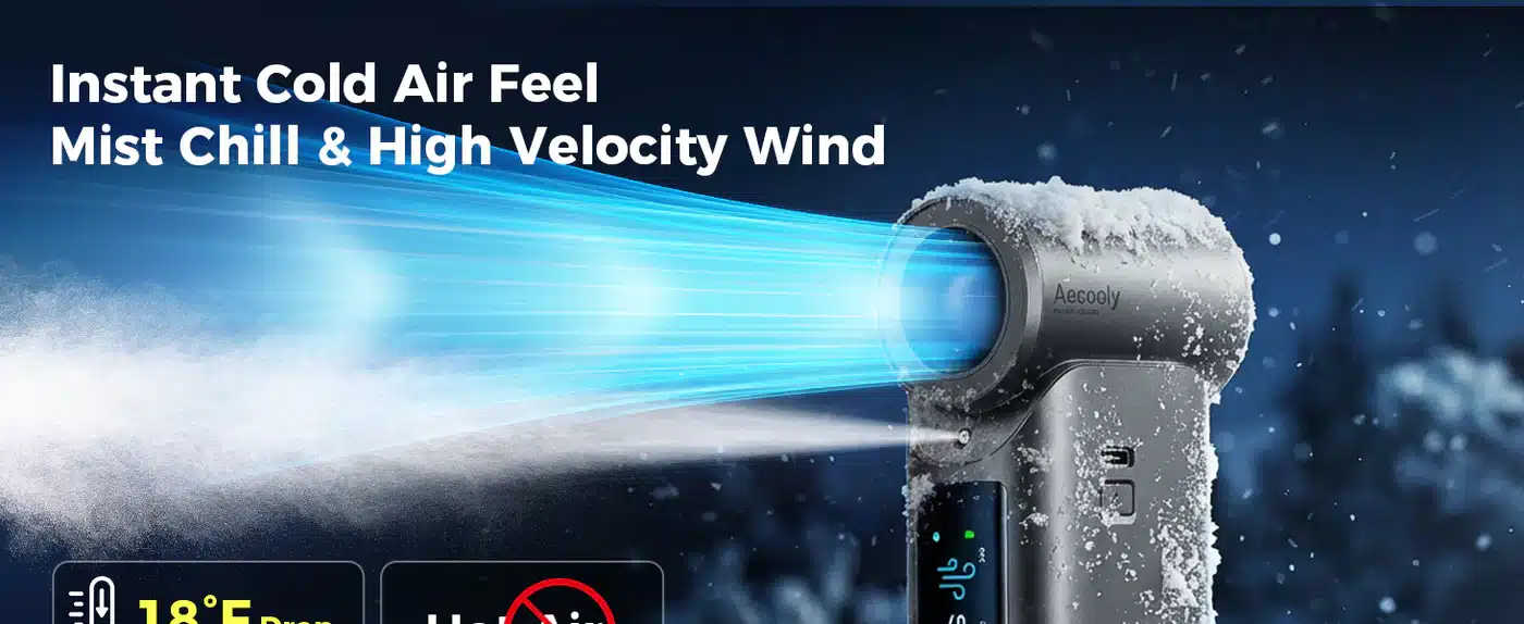 Aecooly PM01S Cold Air Ultra Portable Misting Fan 5