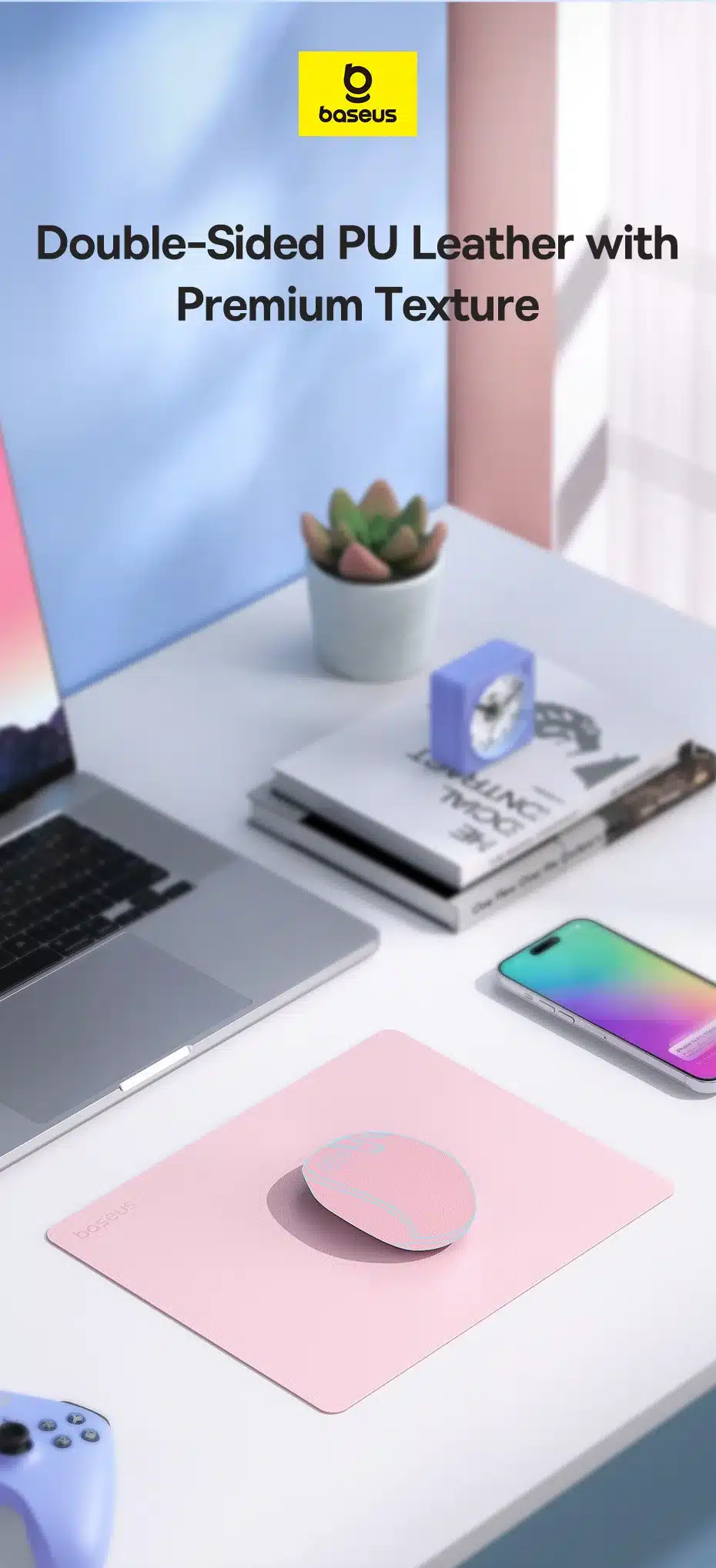 Baseus Mouse Pad Double Sided PU Leather 5