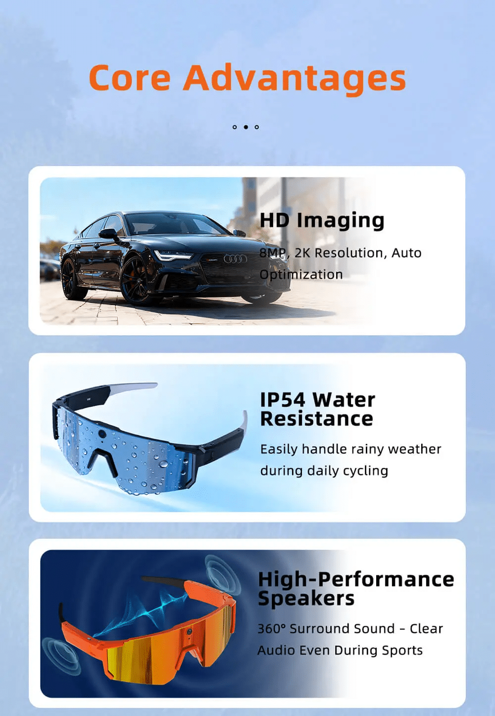 COLMI V06 Sports Sunglass with Ai HD Camera Smart Music With HD Calling 1