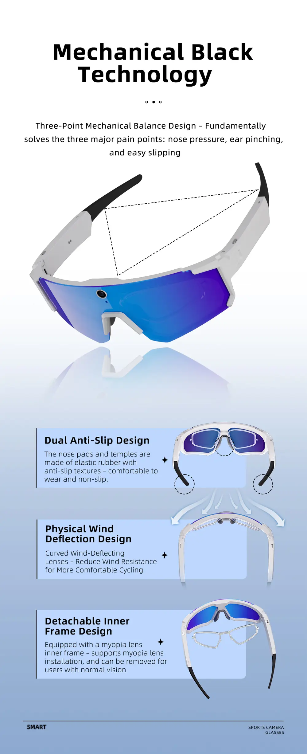 COLMI V06 Sports Sunglass with Ai HD Camera Smart Music With HD Calling 2