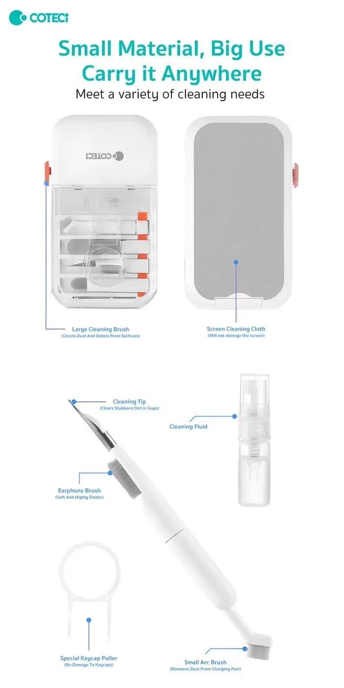 COTECi OT 069 14 in 1 Multifunctional Cleaning Set 8