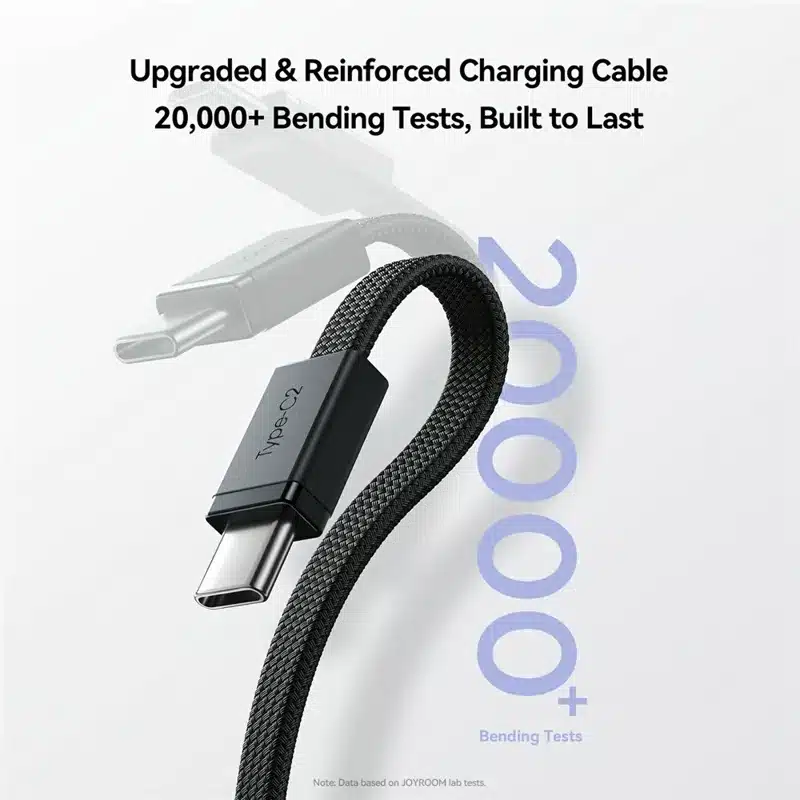 JOYROOM JR PC2 22.5W Power Bank with Built in Three Cables 20000mAh Black 3C Certified 3