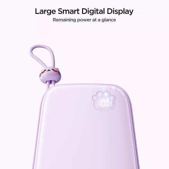 Joyroom JR L008 Plus Cutie Series 22.5W 20000mAh Power Bank Kickstand 2 Built in cable 2