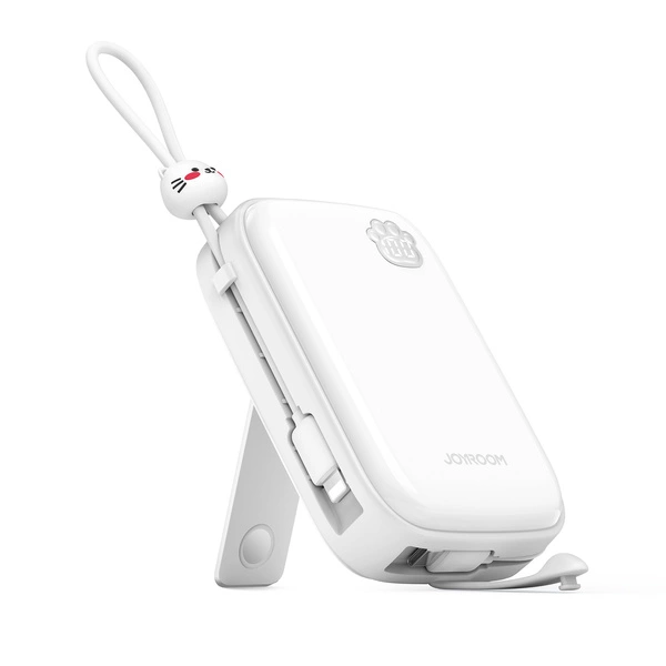 Joyroom JR-L008 Plus Cutie Series 22.5W 20000mAh Power Bank Kickstand + 2 Built-in cable