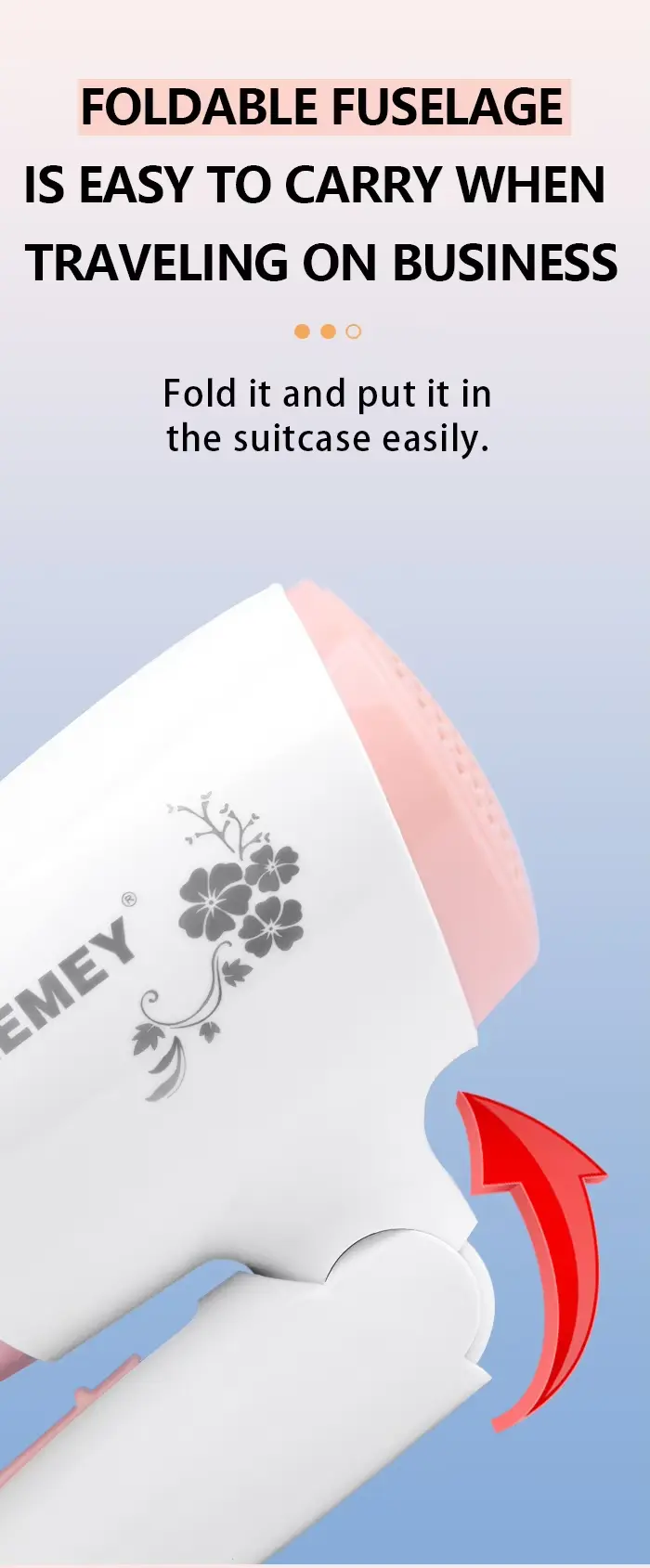 KEMEY KM 33656 Quick Drying Multifunctional Hair Dryer by Kemei 2