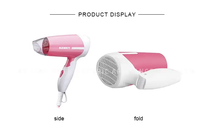 KEMEY KM 6830 Mini Folding Hair Dryer by Kemei 1
