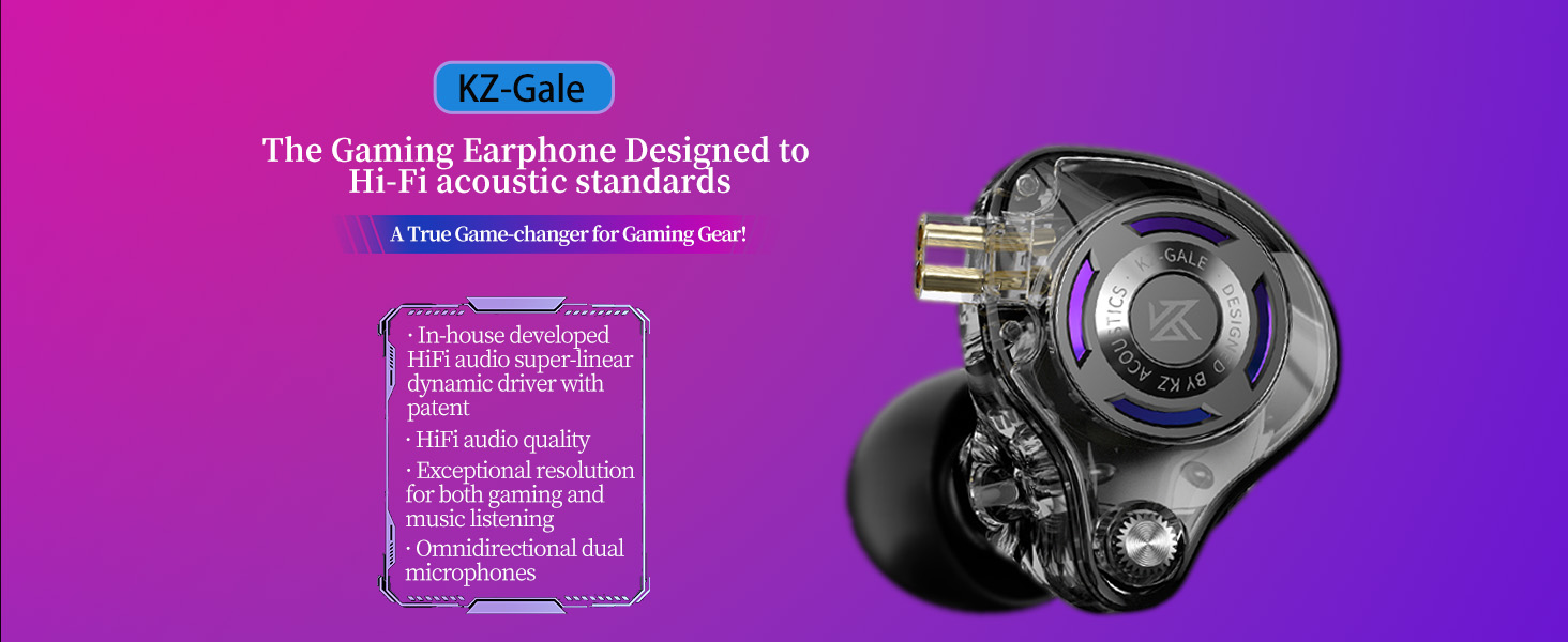 KZ Gale In Ear Super Linear Driver Hifi IEM Earphone 5