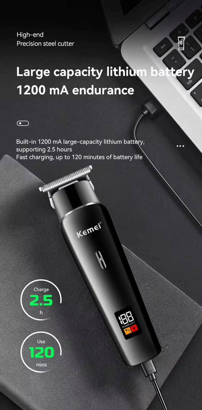 Kemei KM 1113 Professional Hair Clipper 1