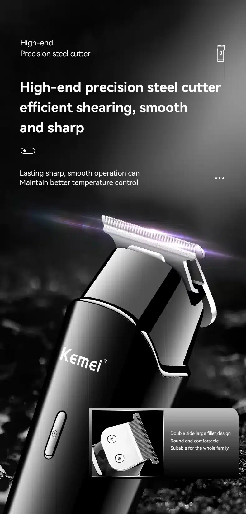 Kemei KM 1113 Professional Hair Clipper 3