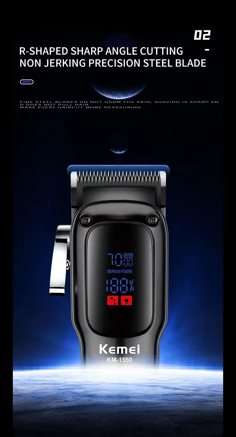 Kemei KM 1550 Professional Hair Clipper 4