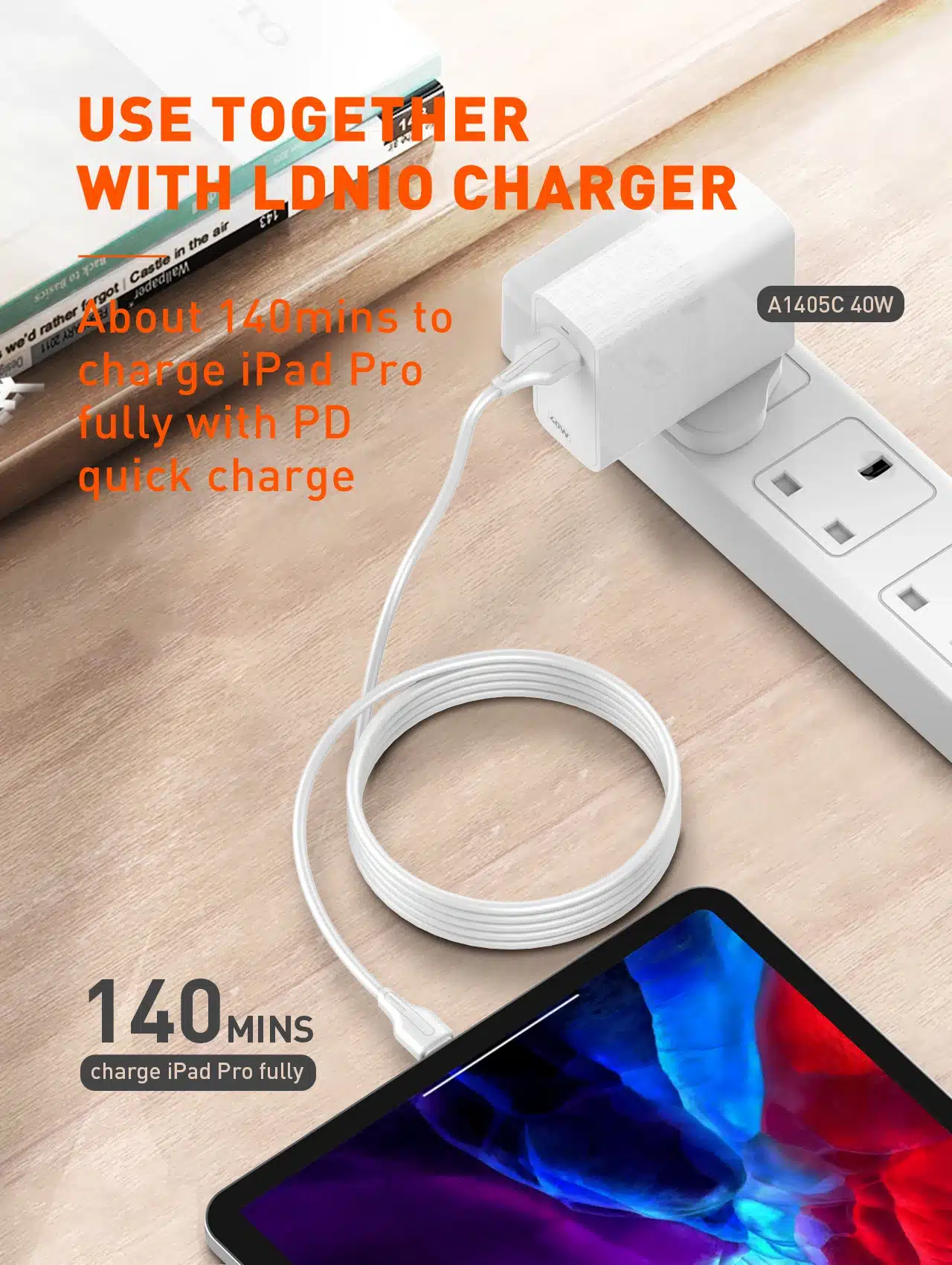 LDNIO LC122I Type C To Lightning Cable 30W Fast Charging 2m 4