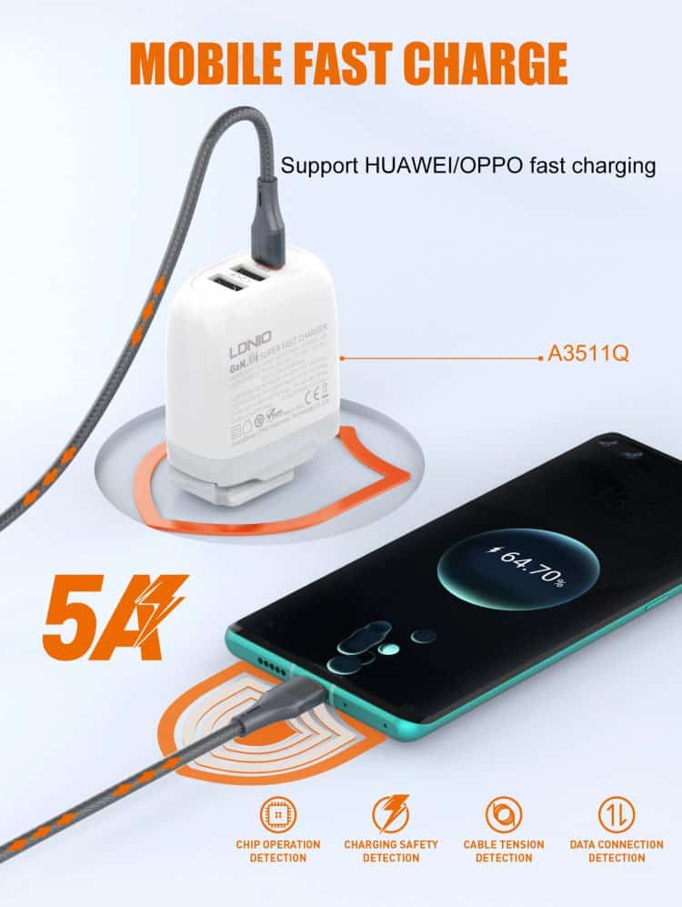 LDNIO LC631C USB C to USB C Cable 100W 3