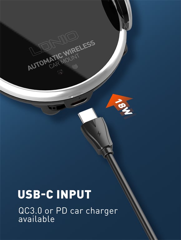 LDNIO MA02 Adjustable Wireless Charging Car Holder 2